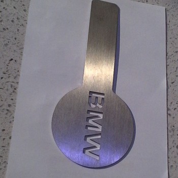 Brushed Aluminium Laser Cut